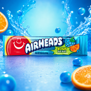 Airheads Bar Sour Blue Blast 16 g – Extra saure Kaugummis mit blauer Himbeere