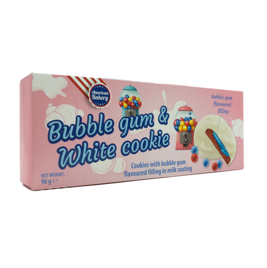 American Bakery – Bubble Gum and White Cookie 96 g -Rágógumi ízű keksz