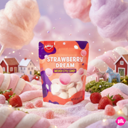 Amos Swedish Style Candy Strawberry Dream 270 g – Epres Álomszerű Gumicukor