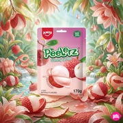 Amos Peelerz Gummy Lychee 170 g – Hámozható Licsis Gumicukor