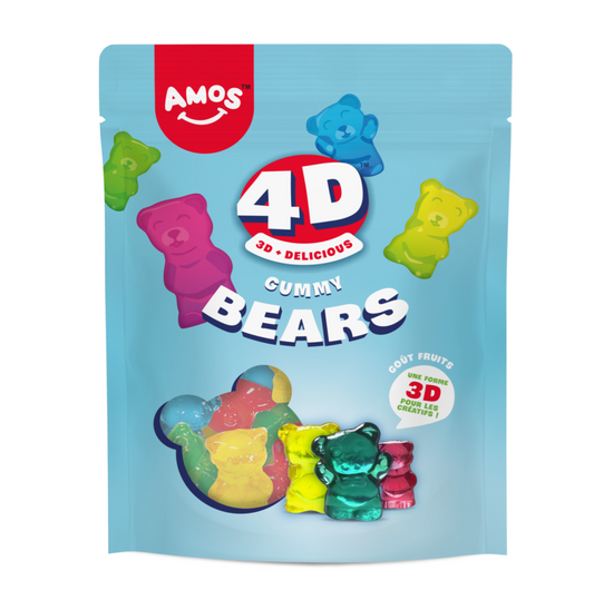 Amos 4D Gyümölcsmaci Gumicukor 120 g