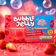 Angel Delight epres zselédesszert eperizű popping bobával 4×130 g – Bubble Jelly with Popping Boba Strawberry