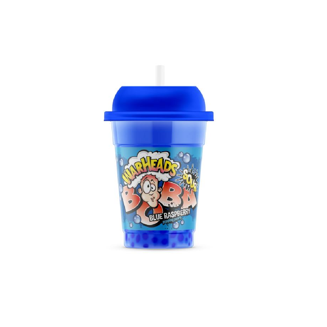 Warheads Boba – Sour Blue Raspberry Boba Drink (400 ml)