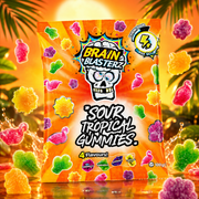 Brain Blasterz savanyú trópusi gumicukor 100 g – Brain Blasterz Sour Tropical Gummies