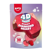 Amos 4D gyémántszív gumicukor 