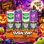 Bazooka Halloween Push Pop 14 g - Halloween gyümölcsízű keménycukorka 14 g