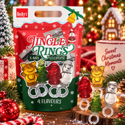 Becky's Jingle Rings Christmas Lollipops – Karácsonyi gyűrűs nyalóka válogatás 6 db / 126 g