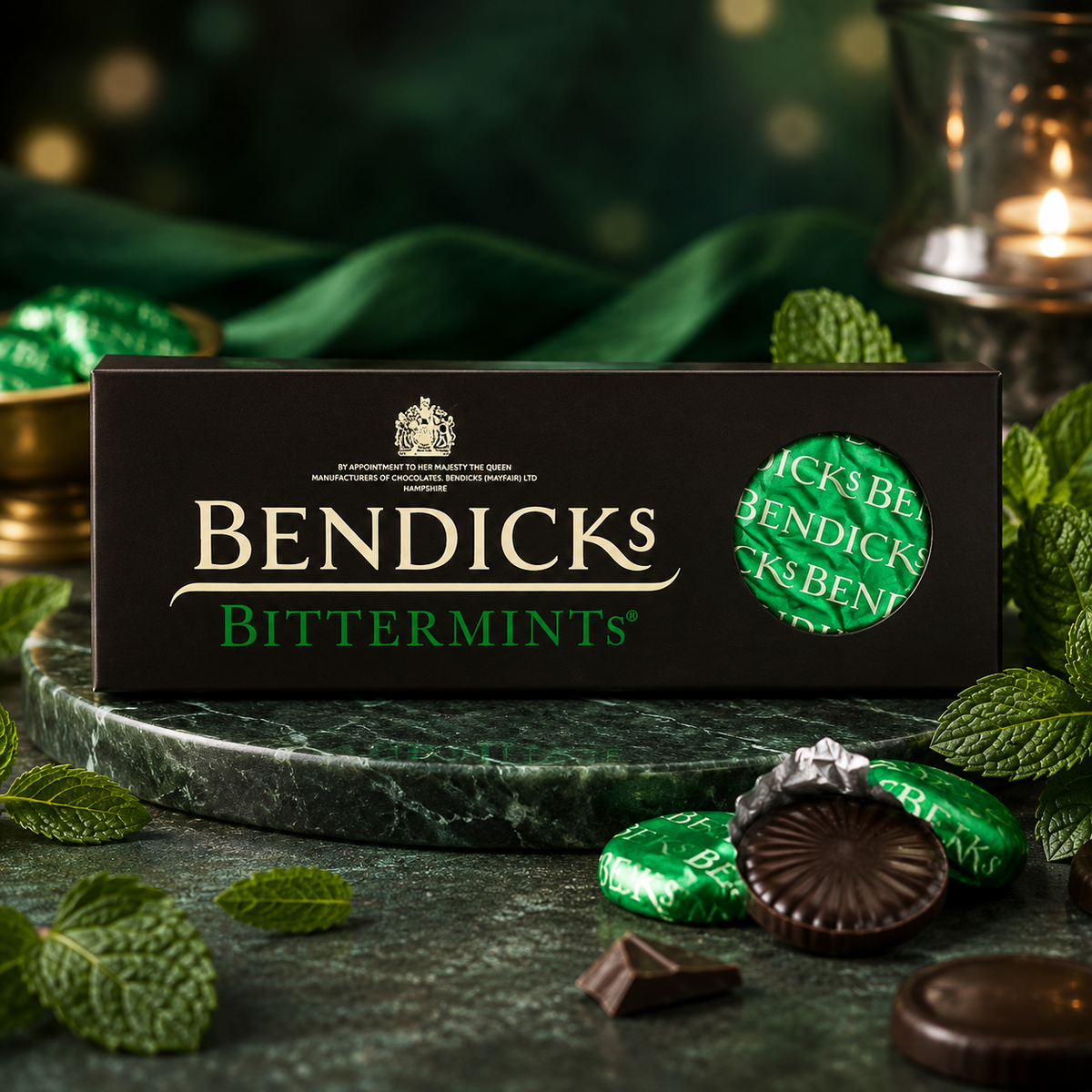 Bendicks Bittermints Étcsokoladés Mentakrémes bonbon 200 g