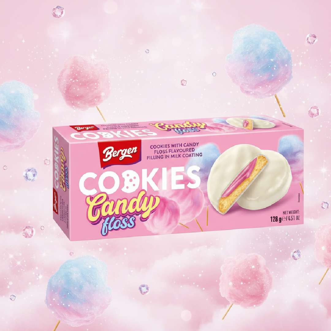 Bergen Cookies – Vattacukor Ízű Keksz 128g