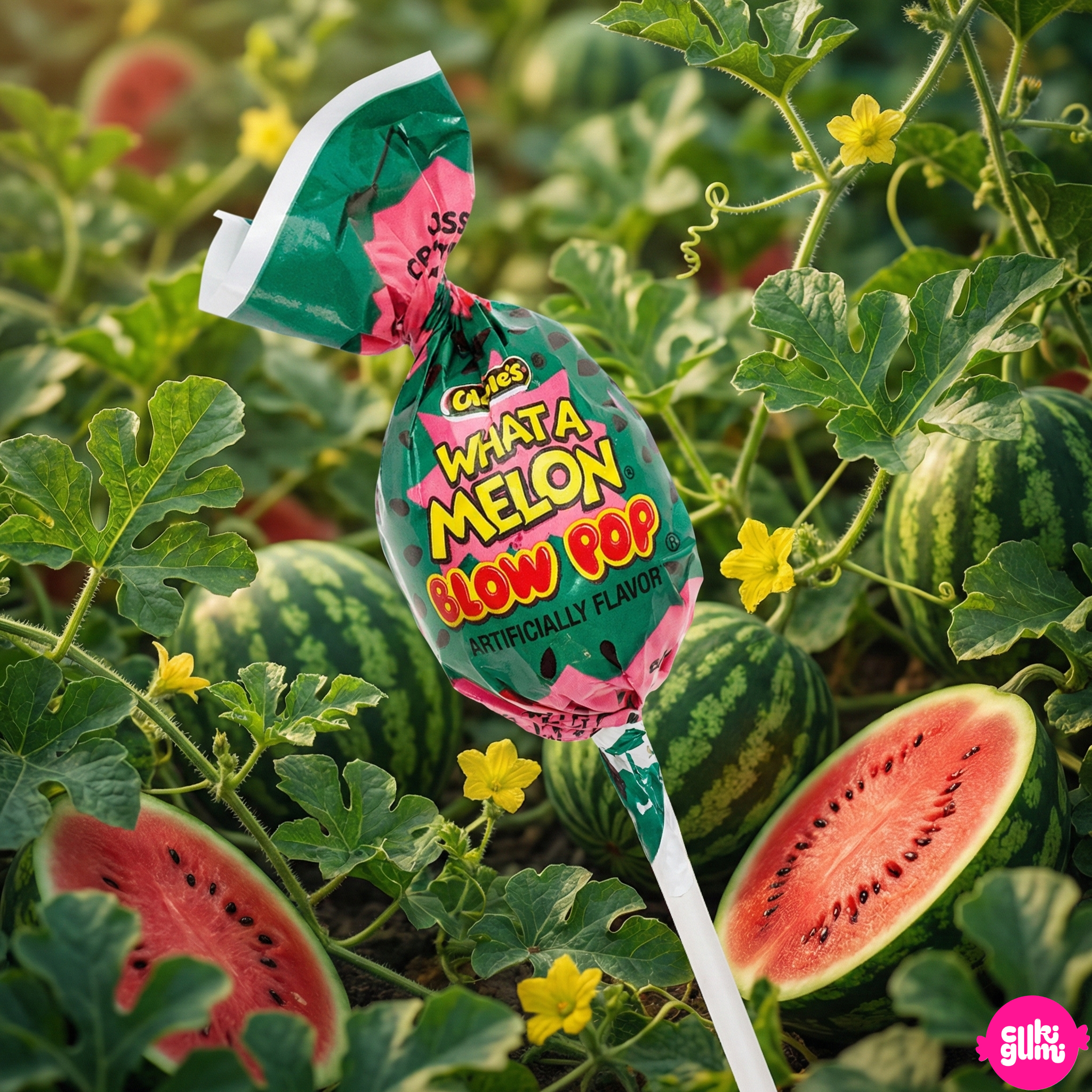 Blow Pops What-A-Melon Watermelon Lollipop Gum with Center 18 g