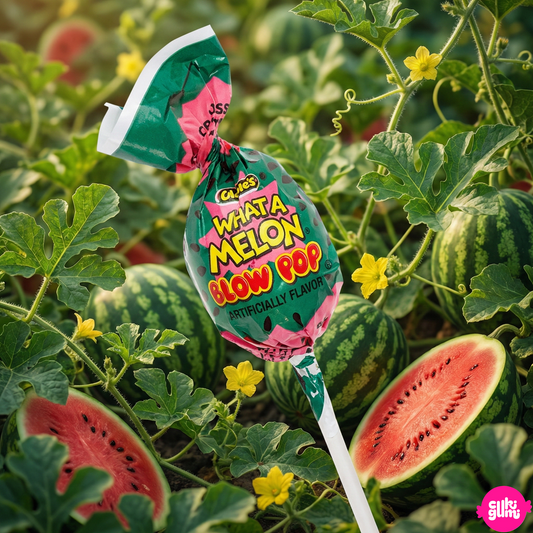 Blow Pops What-A-Melon Watermelon Lollipop Gum with Center 18 g