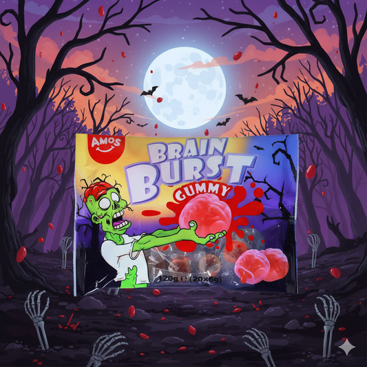 Amos Brain Burst Gummy 20db - Töltött Agy Gumicukor 120g