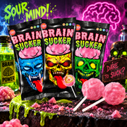 Brabo Brain Sucker – Agy alakú nyalóka rágógumival és savanyú porral 58 g