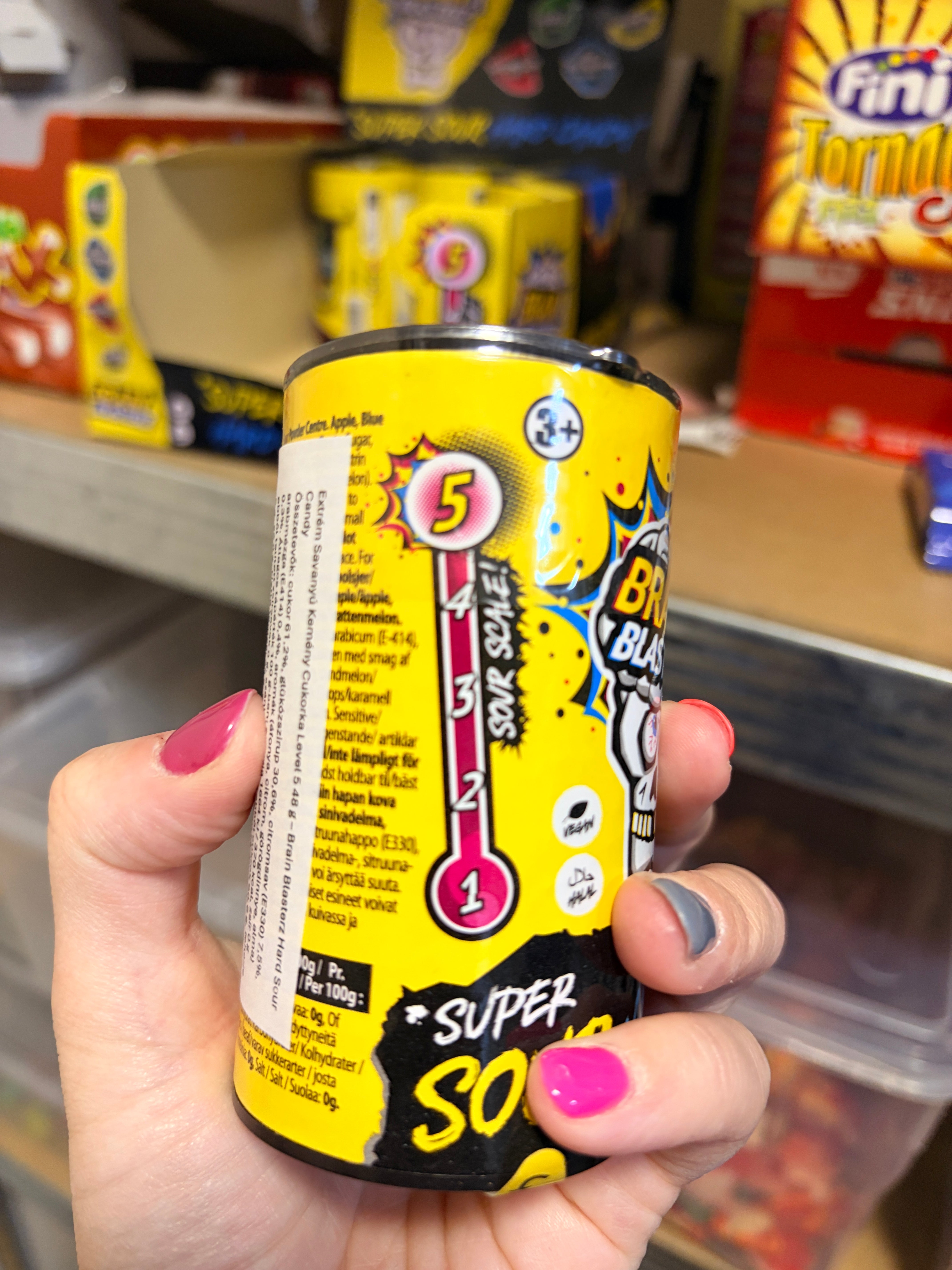 Brain Blasterz Extrém Savanyú Cukorka Level 5 48 g