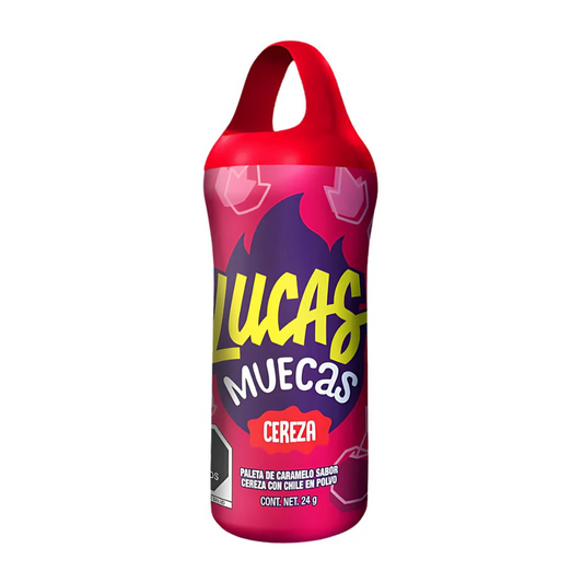 Lucas Muecas – Csípős Meggymázas Nyalóka Dipporral,Mártogatós (24 g)