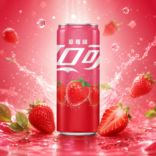 Coca-Cola Strawberry China 330ml – Epres Ízű Szénsavas Üditőital