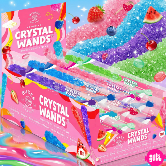 Crystal Wands – Kristálycukor Pálcika Vegyes Ízekben 22 g