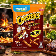 Cheetos Crunchy BBQ 70g – Knusprige Mais-Snacks mit japanischem BBQ-Geschmack