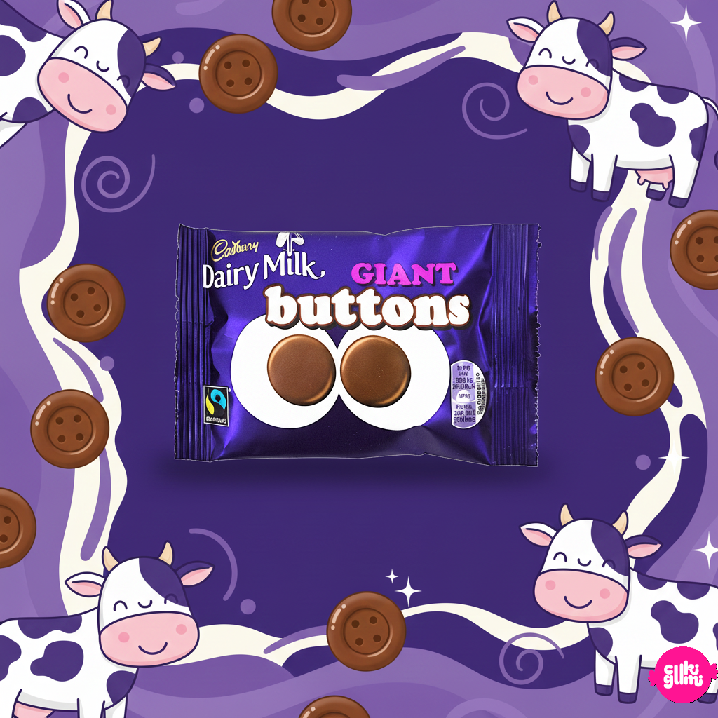 Cadbury Dairy Milk Giant Buttons – Óriás Tejcsokis Korongok 40 g