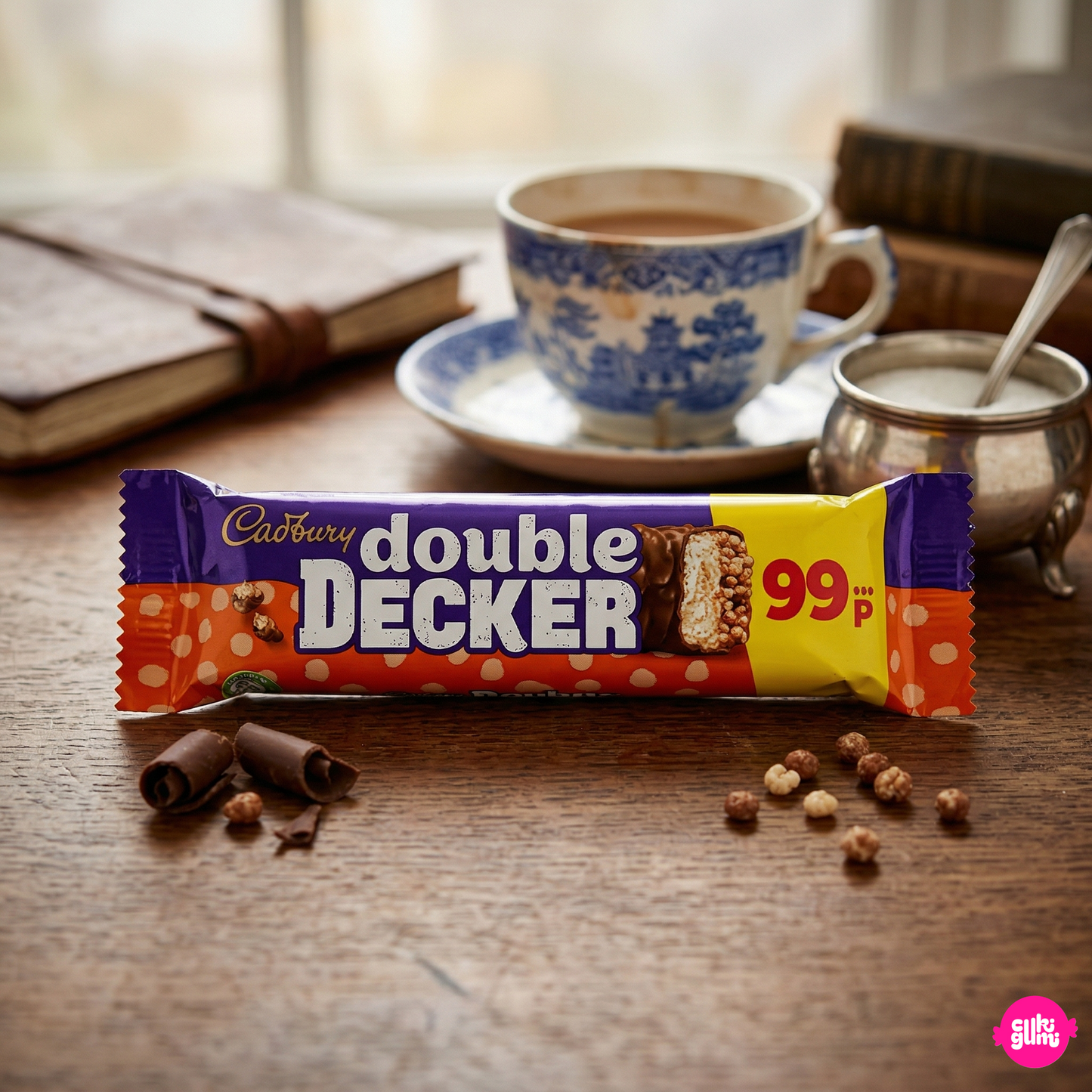 Cadbury Double Decker 54,5 g - Kétszintes ropogós gabonás és nugátos tejcsokoládé szelet