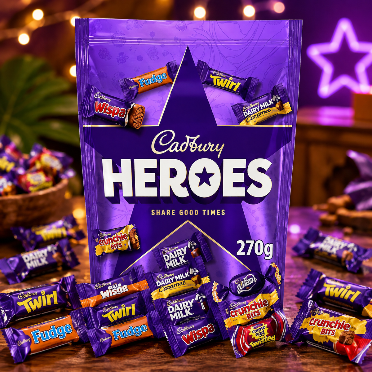 Cadbury Heroes Mini Csokoládé Válogatás 270 g
