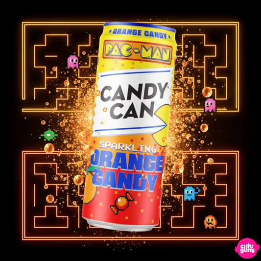 Candy Can Pac-Man – Narancsos-málnás ananászos szénsavas üdítőital 330ml