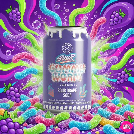 Candy Lips Savanyú Szőlő Ízű Szénsavas Üdítőital 355 ml