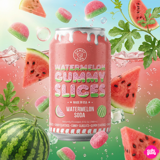 Candy Lips Görögdinnyés Gumicukor Ízű Szénsavas Üdítőital 355 ml