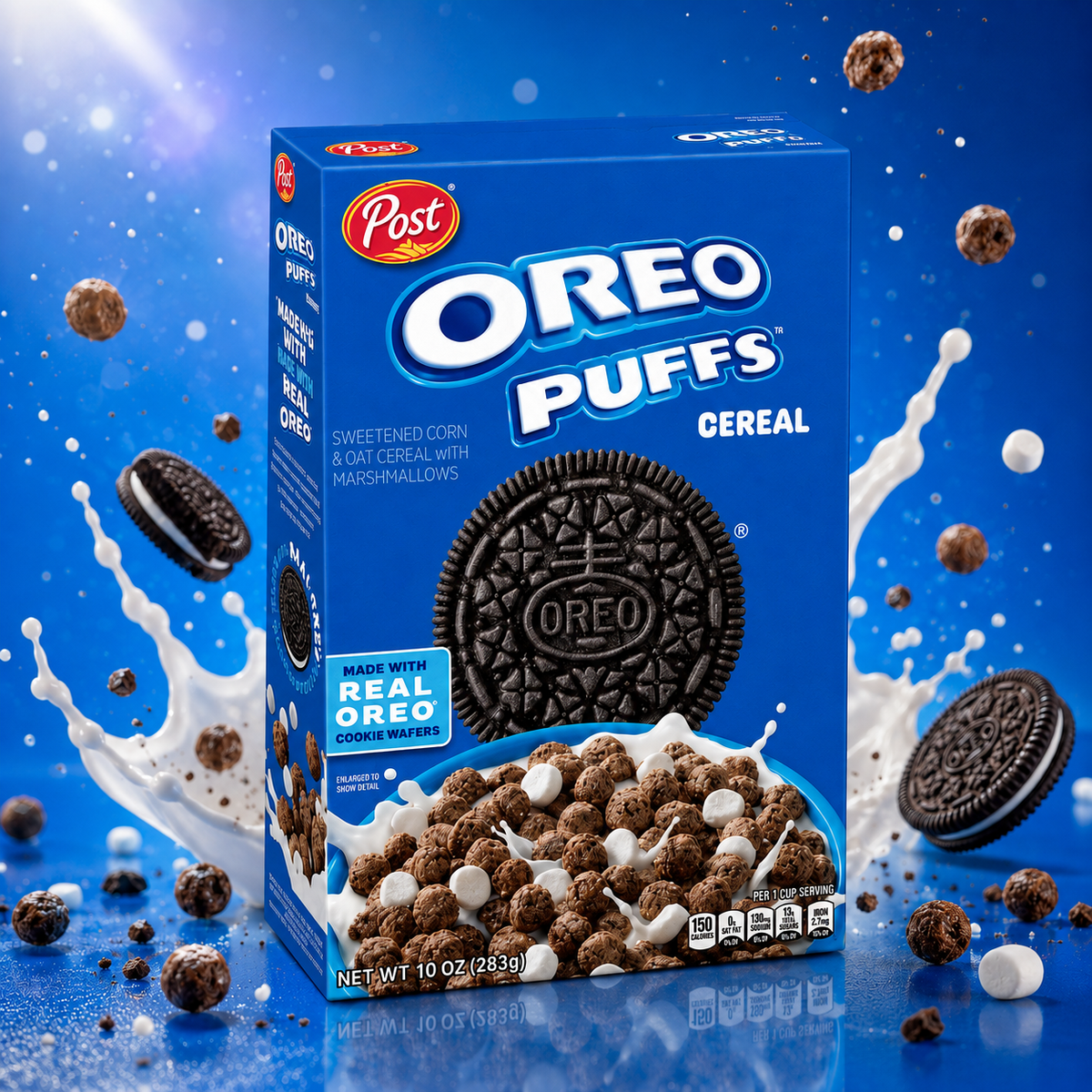 OREO PUFFS kakaós reggelizőpehely pillecukorral 283 g – OREO PUFFS Cereal
