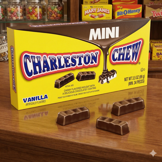 Charleston Chew Vaníliás nugát falatok csokoládé bevonattal 99 g