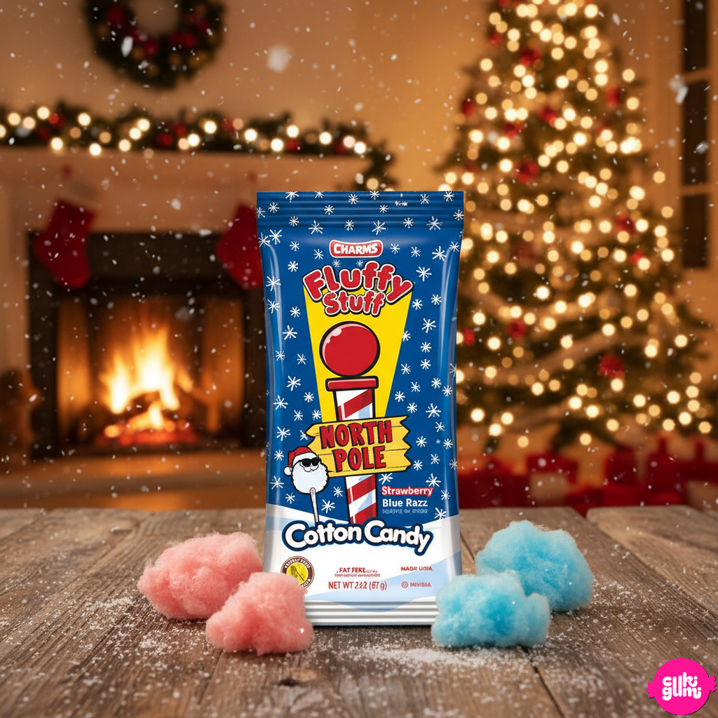 Charms Fluffy Stuff North Pole – Északi-sarki vattacukor 57g