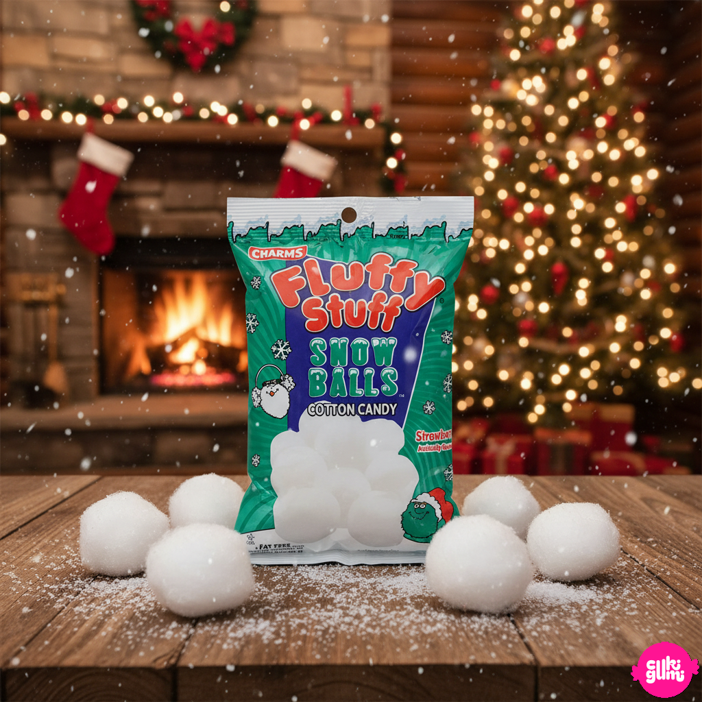 Charms Fluffy Stuff Snow Balls – Hólabda formájú vattacukor 60g