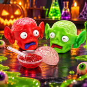 Profisa Monster Sour Jam – Savanyú folyekony cukorka szörnyfej alakú tartóban 20 g