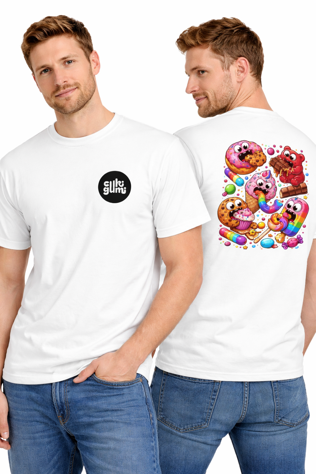 Cukigumi Káosz Férfi Póló – Sweet Madness