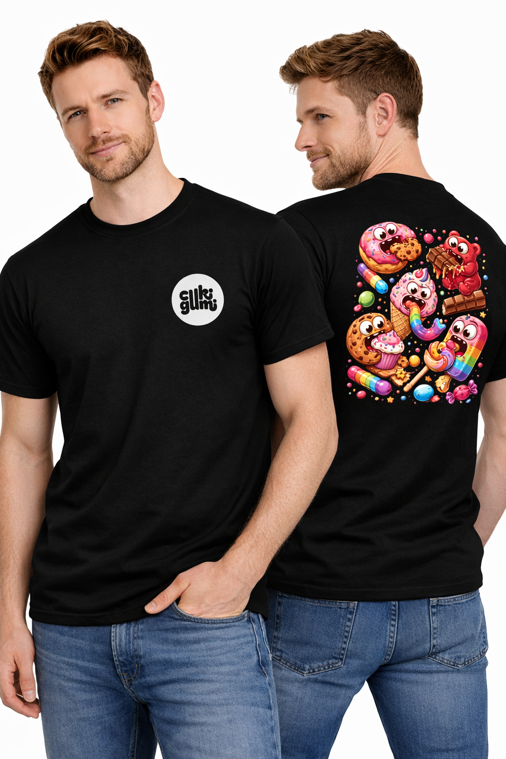 Cukigumi Káosz Férfi Póló – Sweet Madness