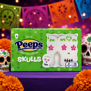 Peeps Marshmallow Skulls – Koponya pillecukor 3 db 43 g