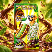 Dogbrother's HOT-DOG Pistachio Chocolate 50 g - Pisztáciás hot-dog formájú csokoládé 50 g