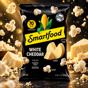 Smartfood White Cheddar Popcorn 155 g - Fehér cheddar sajtos popcorn