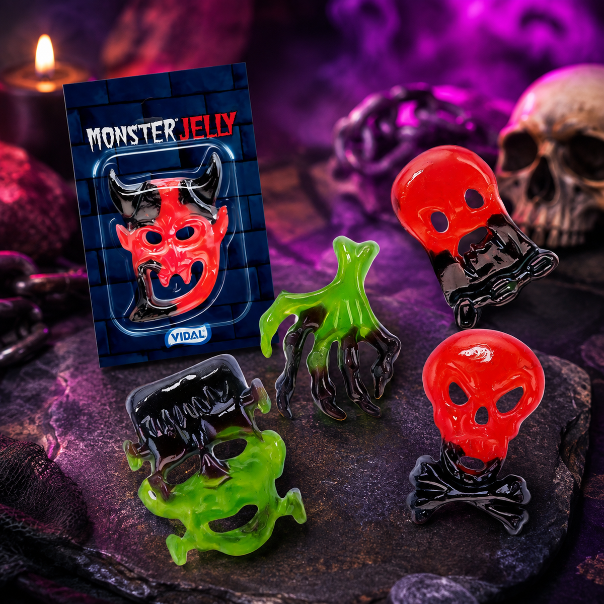 Vidal Monster Jelly Halloween Szörny Gumicukor 11 g