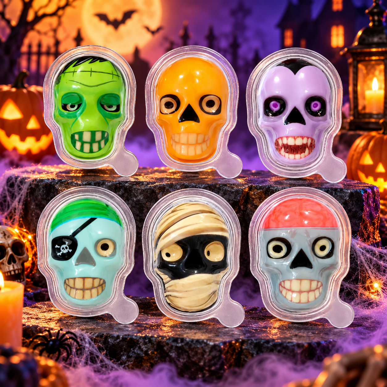 Johny Bee 3D Juicy Gummies Halloween Savanyú Töltött Gumicukor 18 g – 1 db