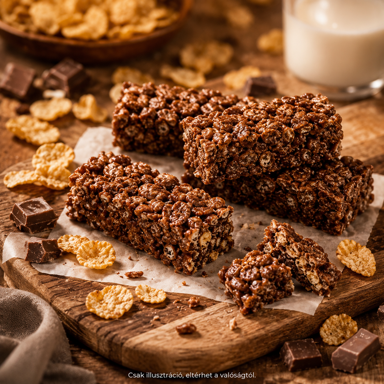 Kellogg's Corn Flakes Chocolate 4 db 96 g – Csokoládéízű, Tejes Kukoricapehely-Szelet