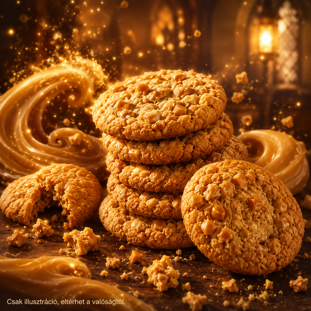 Maryland Harry Potter Butterbeer Cookies 200 g – Fehér Csokoládédarabos, Karamellás Keksz