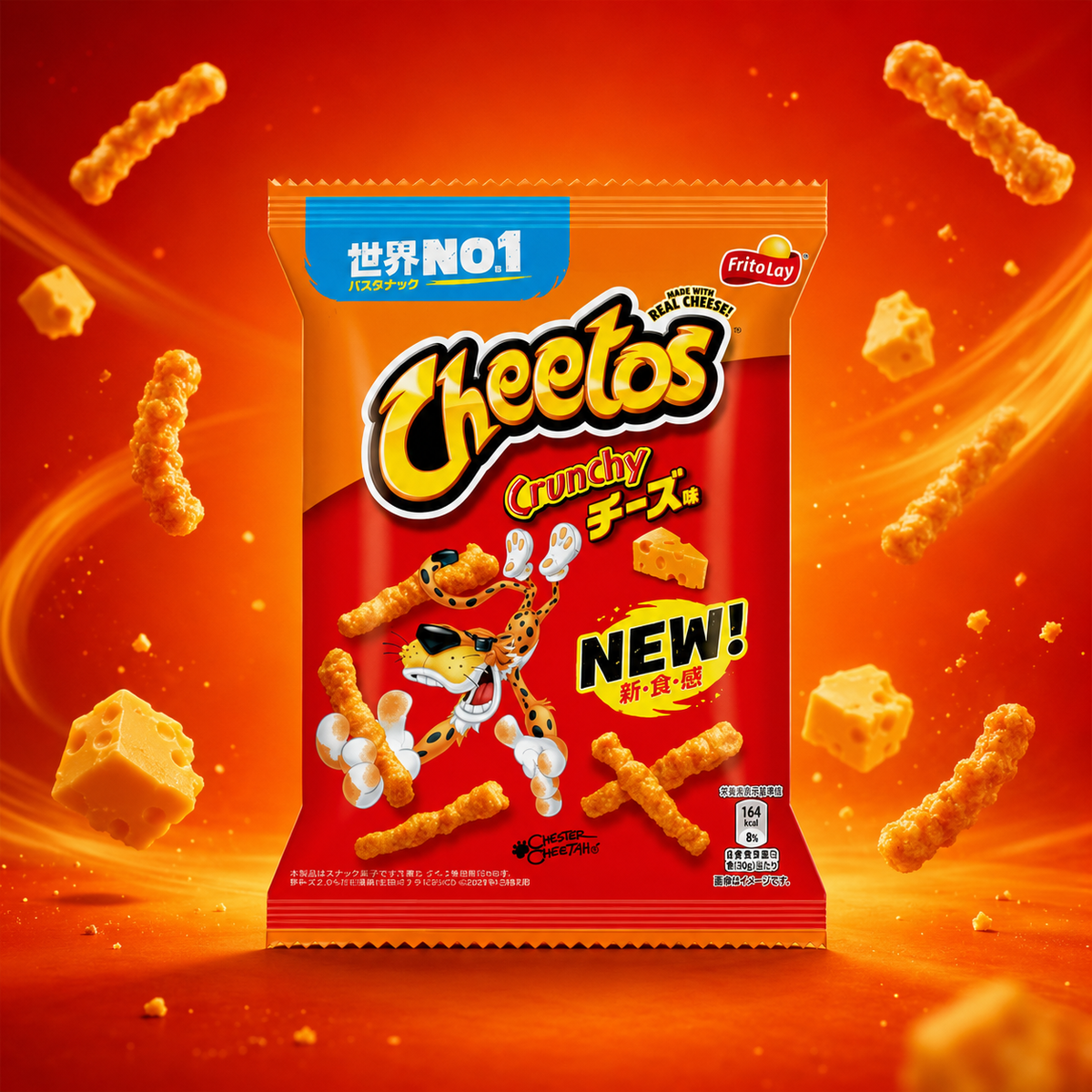 Cheetos Crunchy 70 g – Japán Sajtos, Ropogós Kukoricasnack
