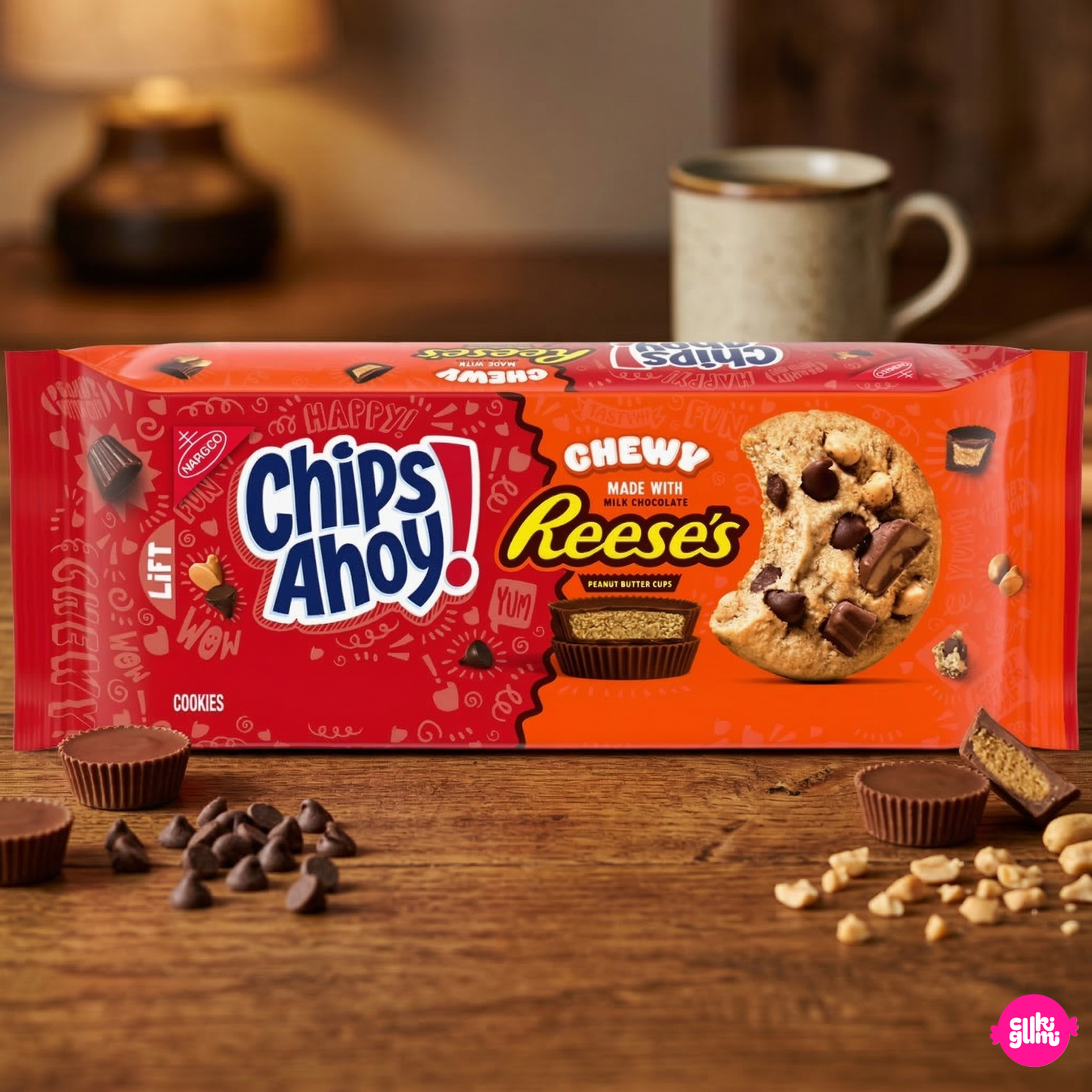 Chips Ahoy! Puha keksz mogyoróvajas csokidarabokkal 269 g