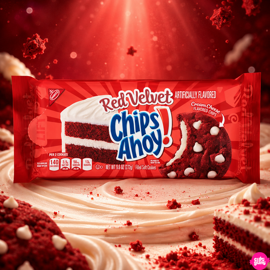 Chips Ahoy! Red Velvet 272 g – Red Velvet Keksz Krémsajtos Töltelékkel