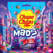 Chupa Chups Mads Berries 115 g – Ropogós-Bogyós Töltött Gumicukor Kockák