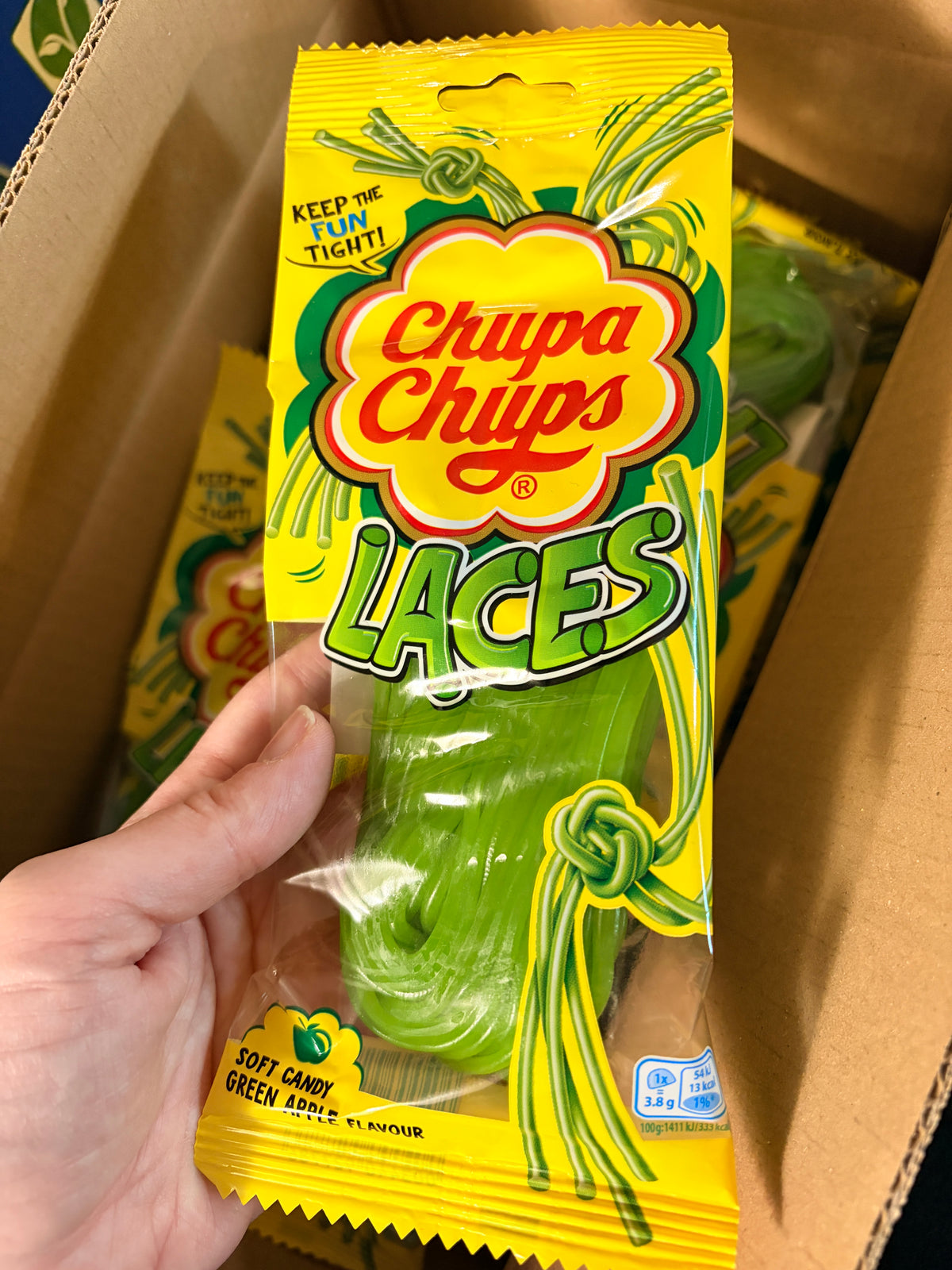 Chupa chups zöld almás spagetti