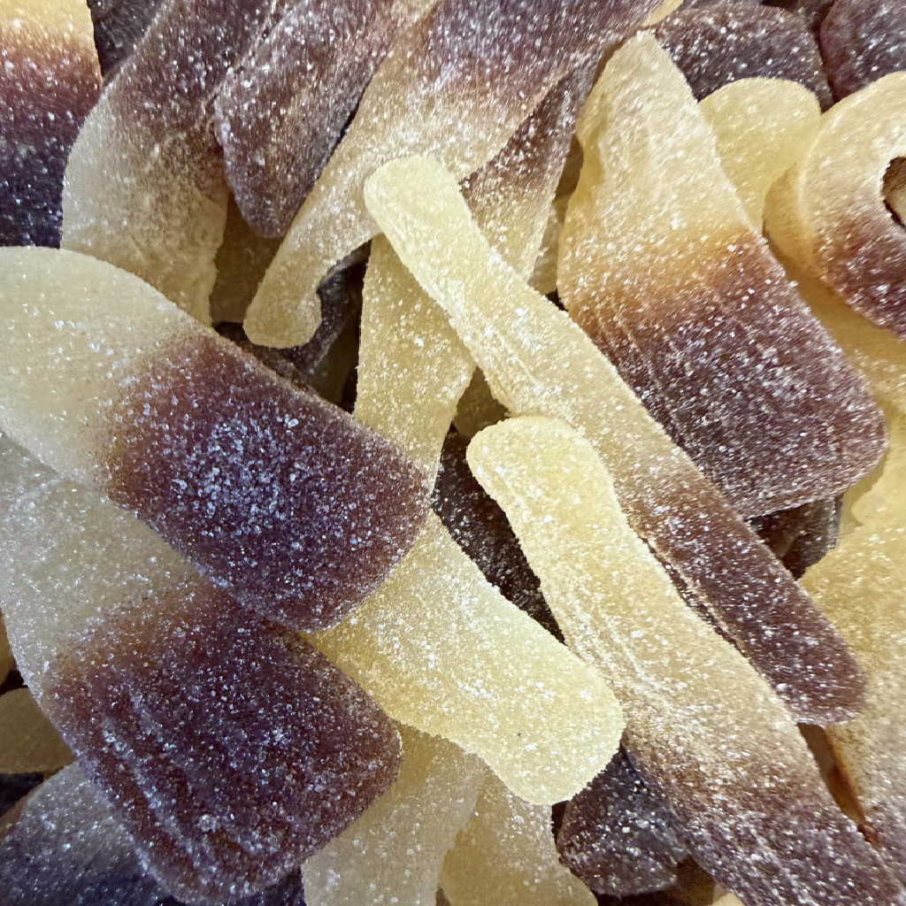 Bebeto Cola XL nagyméretű kólaízű zselés cukorka 100 g