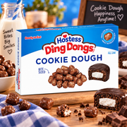 Cookie Dough Bites Hostess Ding Dongs 88 g - Csokoládé- és vanilíaízű süteménytészta falatok csokoládéízű bevonattal 88 g
