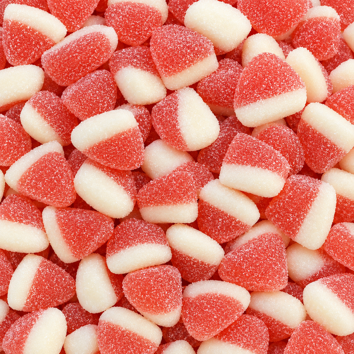 Ravazzi KISS – Eper-tejszín ízű cukrozott gumicukor 100 g